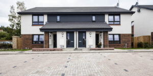 featured are modern designed smei-detached houses built by McTaggart construction
