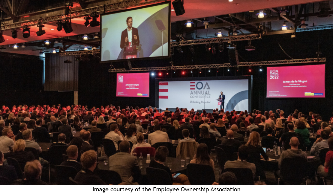 The 2022 Employee Ownership Association (EOA) Conference took place on 3-4 October 2022 at The Liverpool ACC